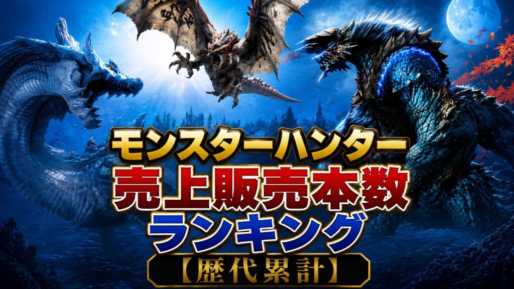 モンスターハンター(モンハン)売上販売本数ランキング【歴代累計】