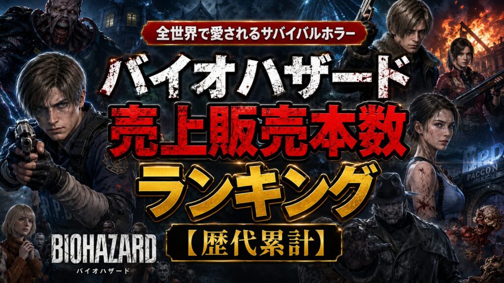 バイオハザード売上販売本数ランキング【歴代累計】