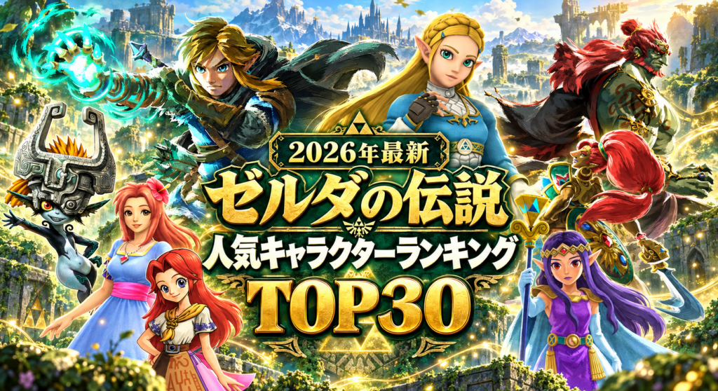 【2026年最新】ゼルダの伝説 人気キャラクターランキングTOP30