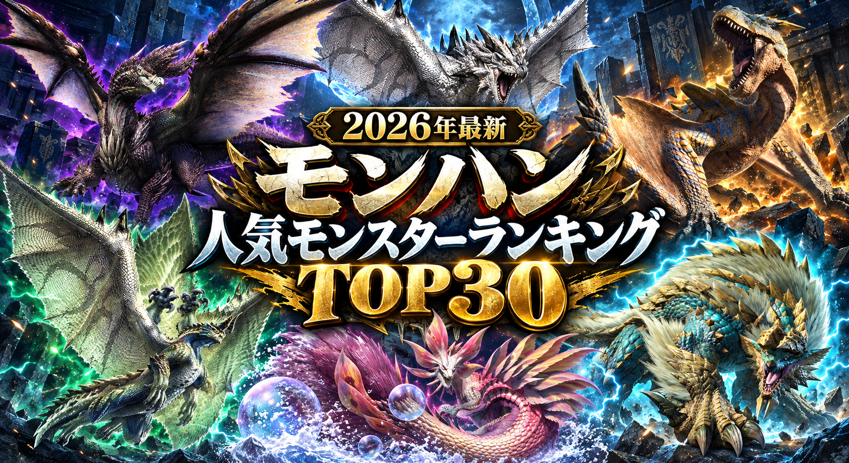 【2026年最新】モンハン人気モンスターランキングTOP30