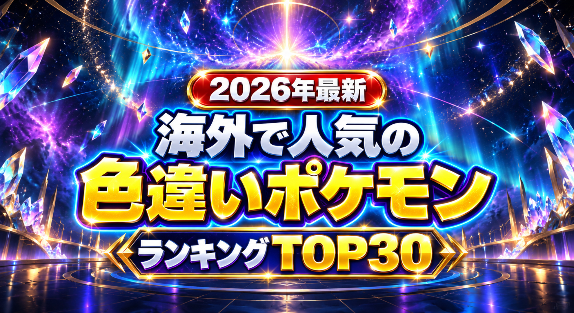 【2026年最新】海外で人気の色違いポケモンランキングTOP30
