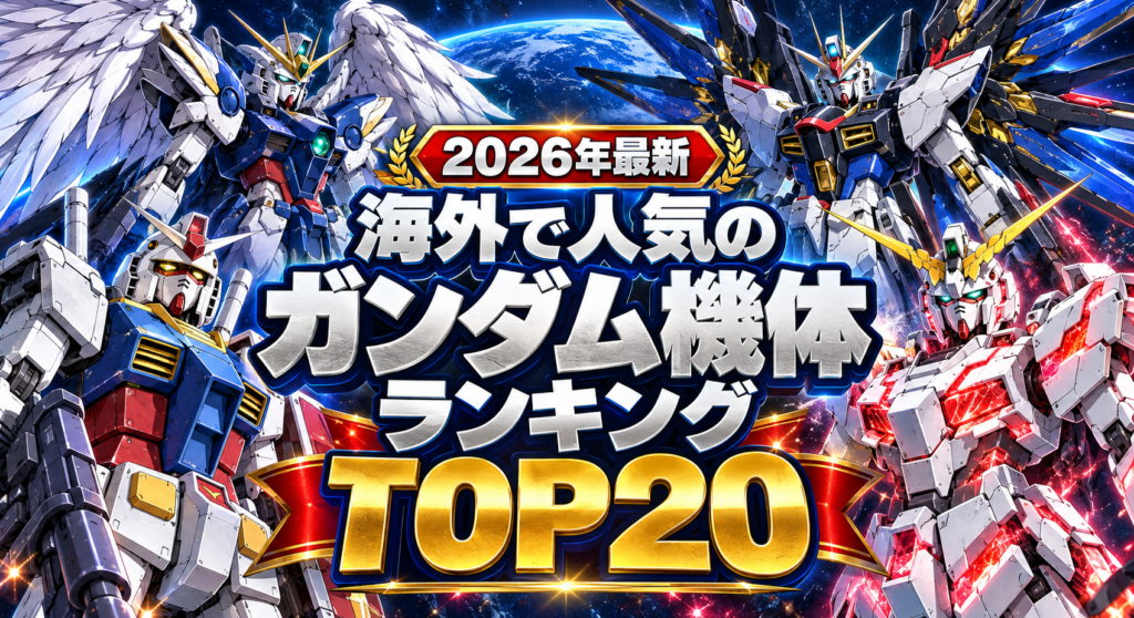 【2026年最新】海外で人気のガンダム機体ランキングTOP20!世界が選んだ1位は?