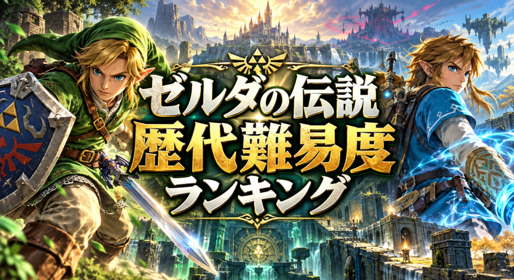 【2026年最新】ゼルダの伝説 歴代難易度ランキングTOP20!一番難しい作品は?