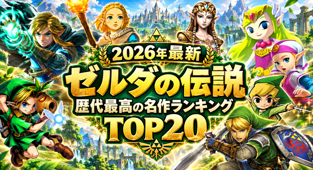 【2026年最新】ゼルダの伝説 歴代最高の名作ランキングTOP20