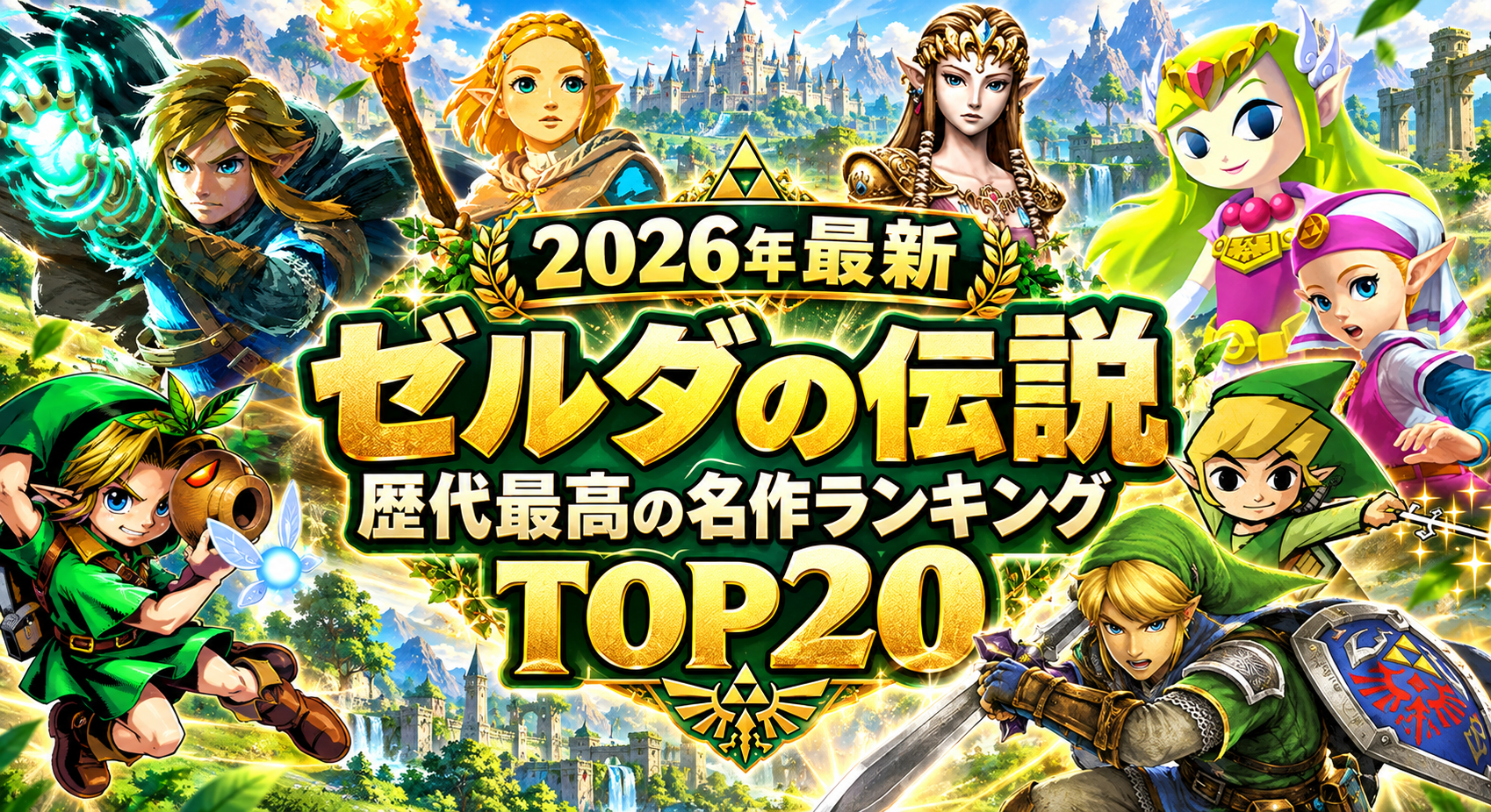 【2026年最新】ゼルダの伝説 歴代最高の名作ランキングTOP20